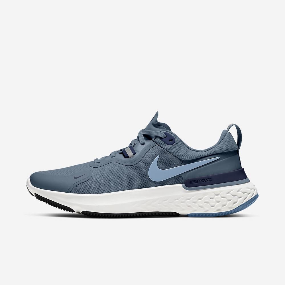 Chaussure De Running Nike React Miler Bleu 8351-690 Ozone Blue/Midnight Navy/White/Celestine Blue Homme | NYJ-62765473